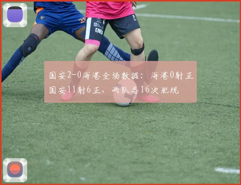 国安2-0海港全场数据：海港0射正国安11射6正，两队各16次犯规
